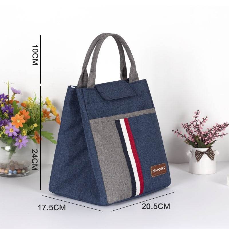 Women Fashion Thermal Insulated Denim Work Lunch Bag - Velora