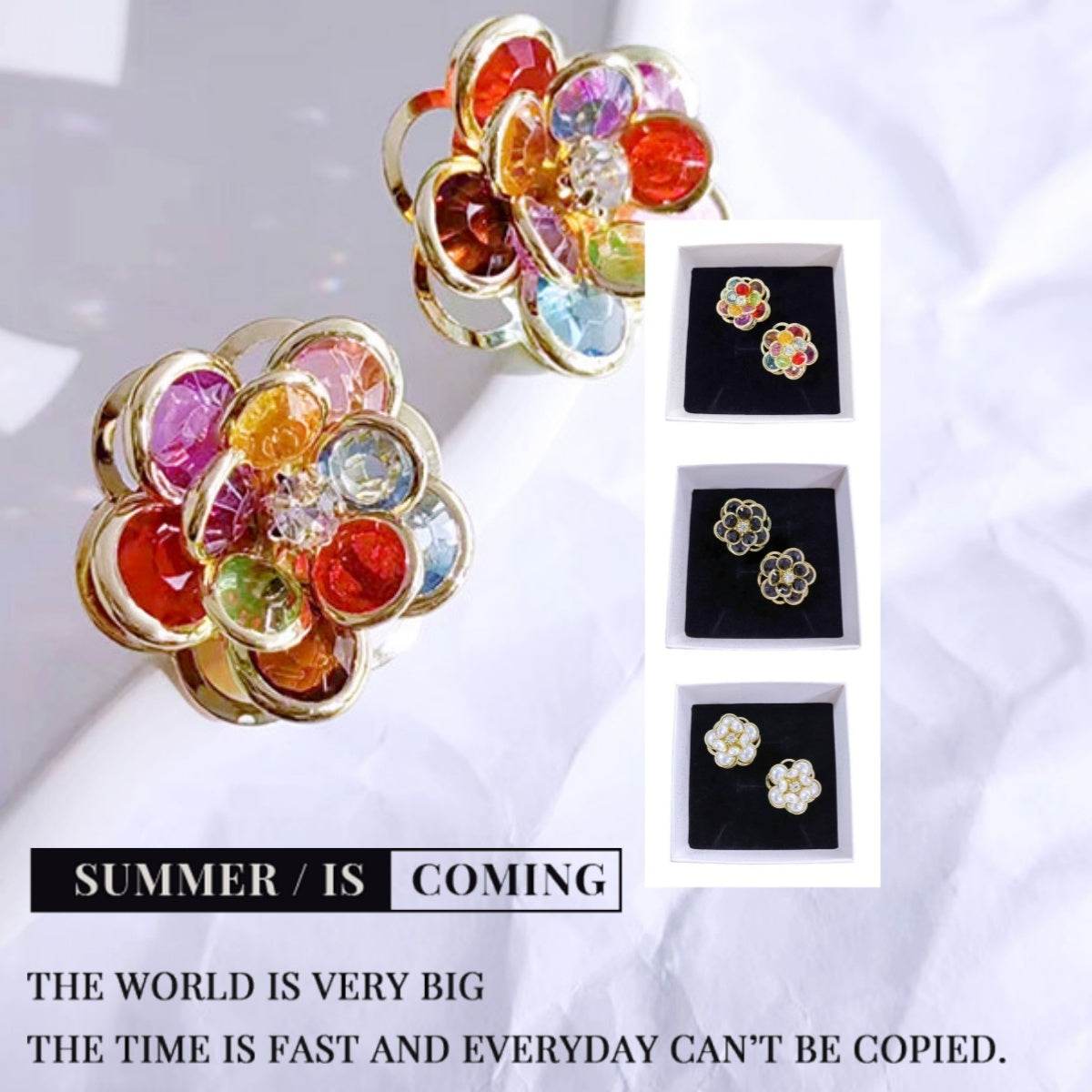 Female Sweet And Simple Small Flower Stud Earrings Earrings Ear Accessories For Her New Trendy Women's High-grade Earrings - Velora