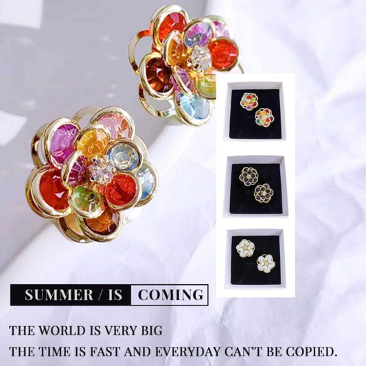Female Sweet And Simple Small Flower Stud Earrings Earrings Ear Accessories For Her New Trendy Women's High-grade Earrings - Velora