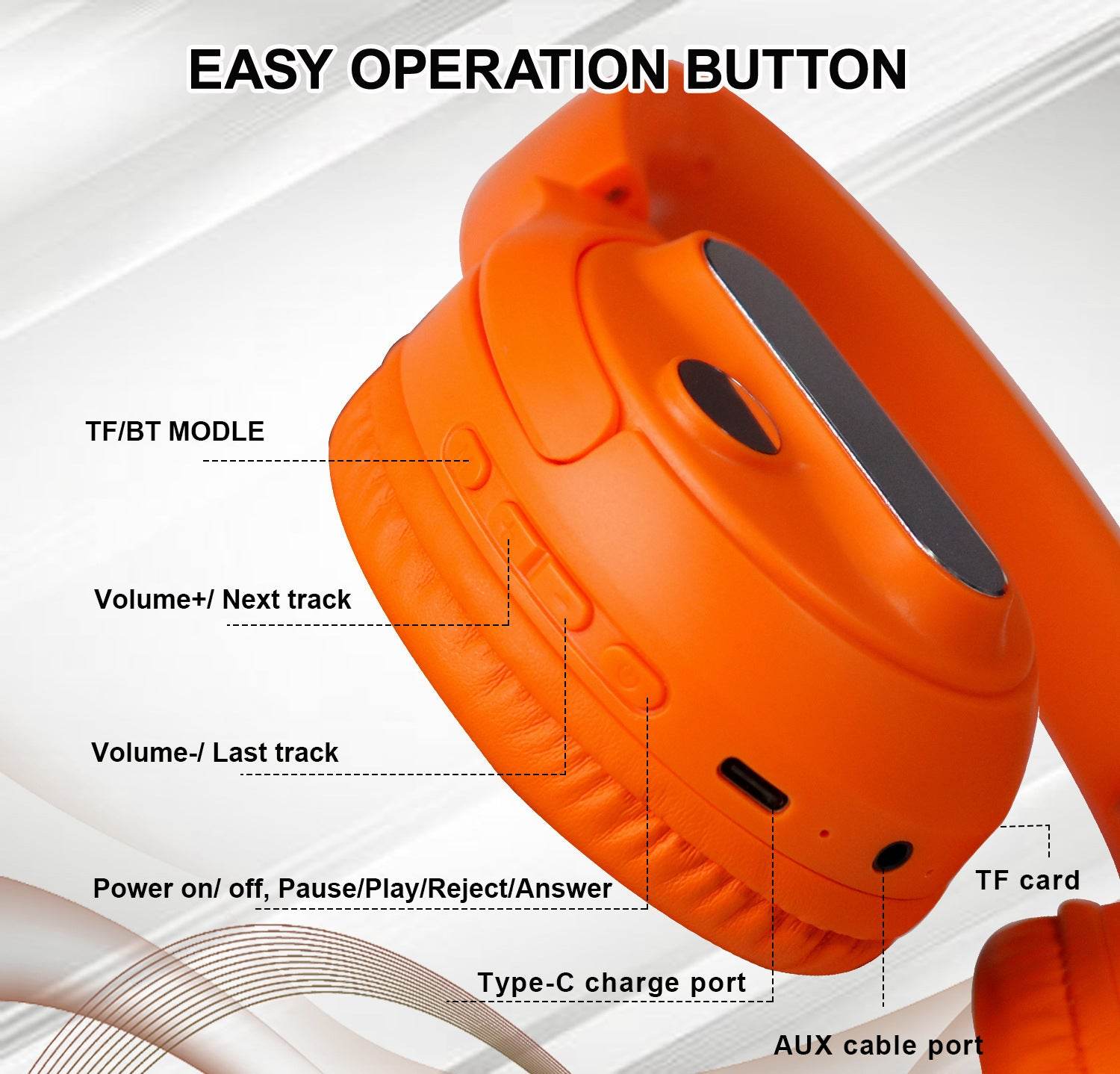 Wearable Long Endurance Foldable Wireless Bluetooth Earphones - Velora