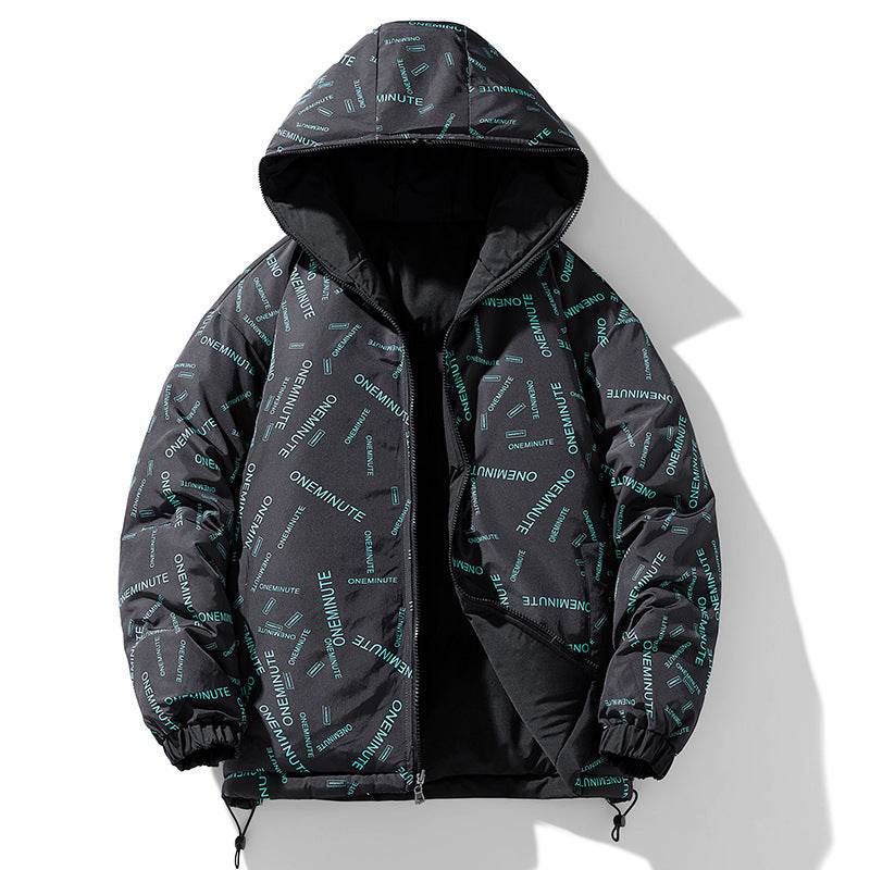 Men's Double-sided Down Cotton-padded Jacket Plus Size Winter Thicken Thermal - Velora