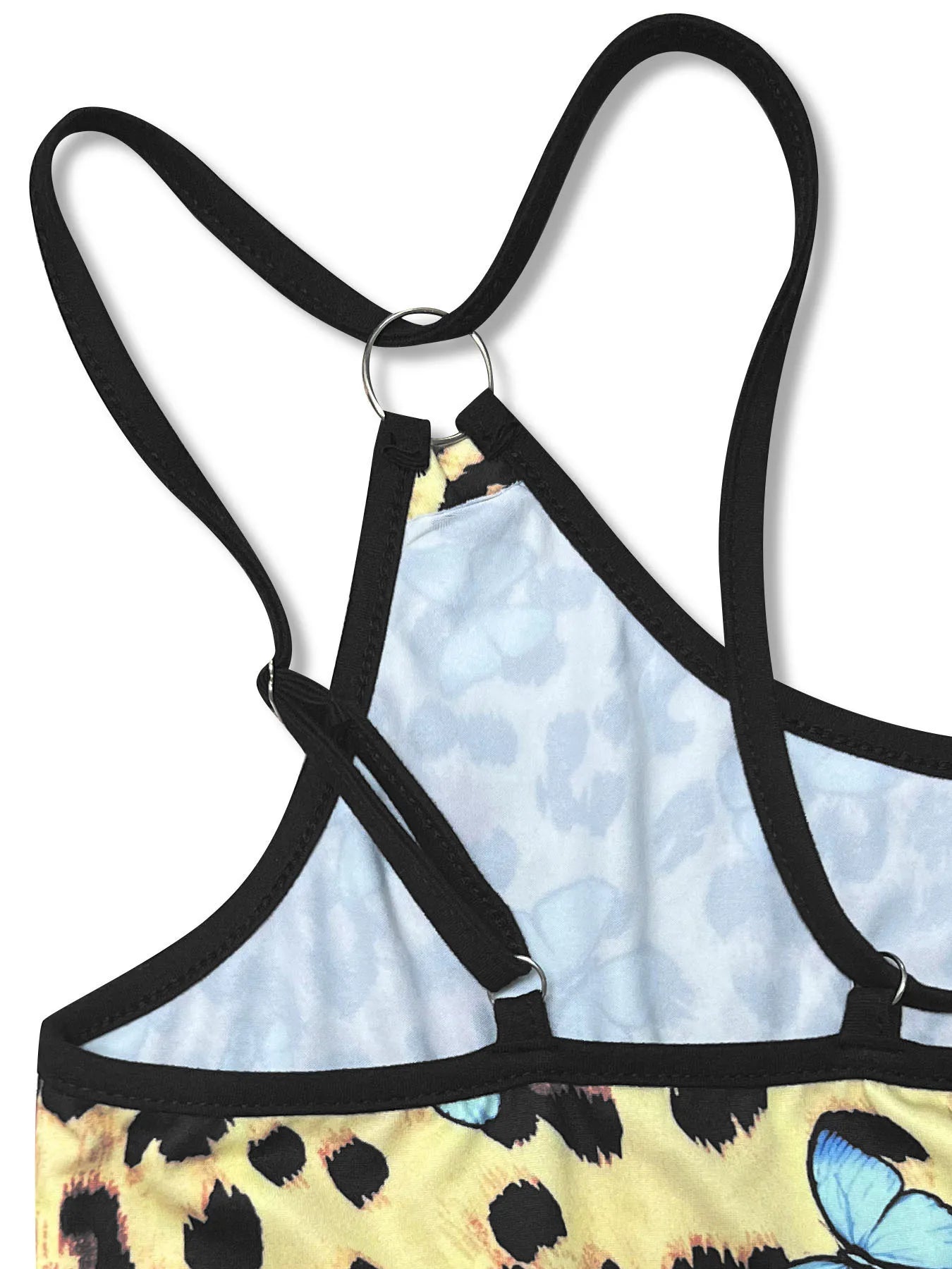 Leopard Print Butterfly Mini Cami Dress - Velora