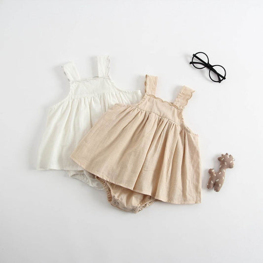 Baby Romper Princess Dress Baby Jumpsuits Dress Suspenders - Velora
