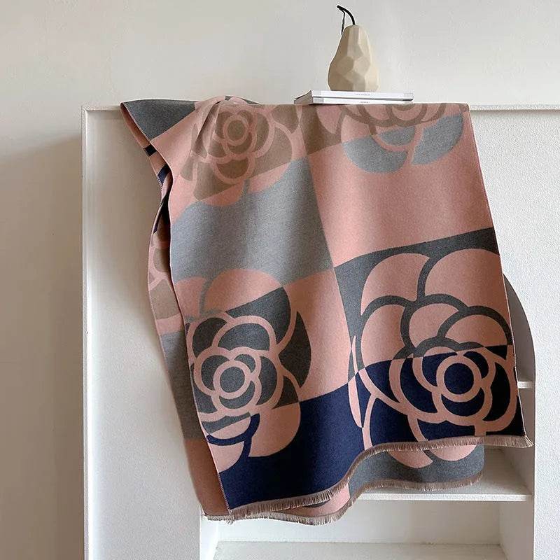 Cashmere Dual-use Warm Winter Vintage Scarf Women - Velora