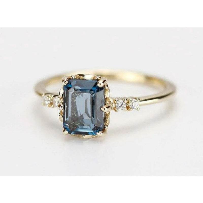 Micro-inlaid Crystal Zircon Ring Sweet French Style - Velora