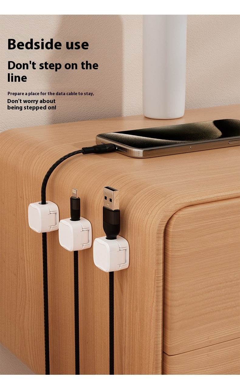 Under Desk Cable Management System Wire Magnetic Cable Organizer - Velora