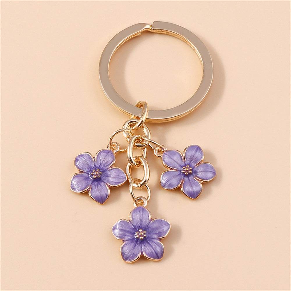 Sweet Girly Cherry Blossom Keychain - Velora