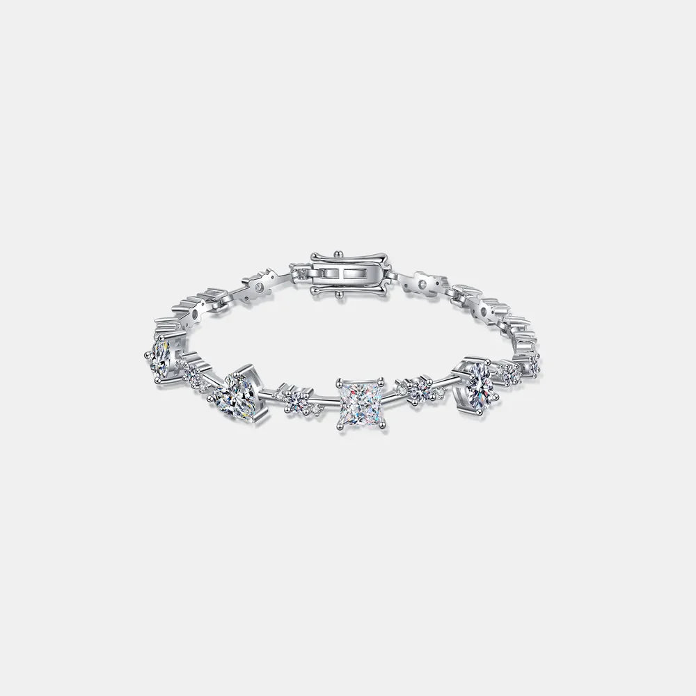 6.2 Carat Moissanite 925 Sterling Silver Bracelet - Velora Luxury Fashion