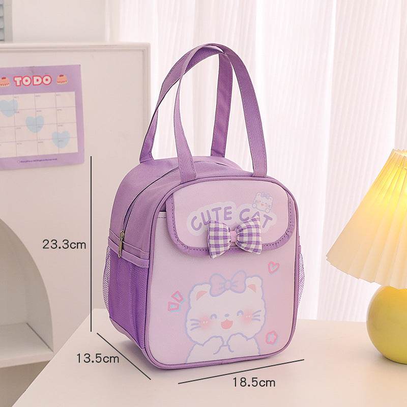 Portable Kids Preschool Cute Cartoon Lunch Bag - Velora