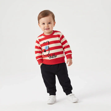 Hello Bear Cotton Joggers Set