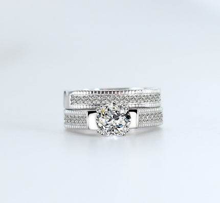 Luxury double decker ring - Velora