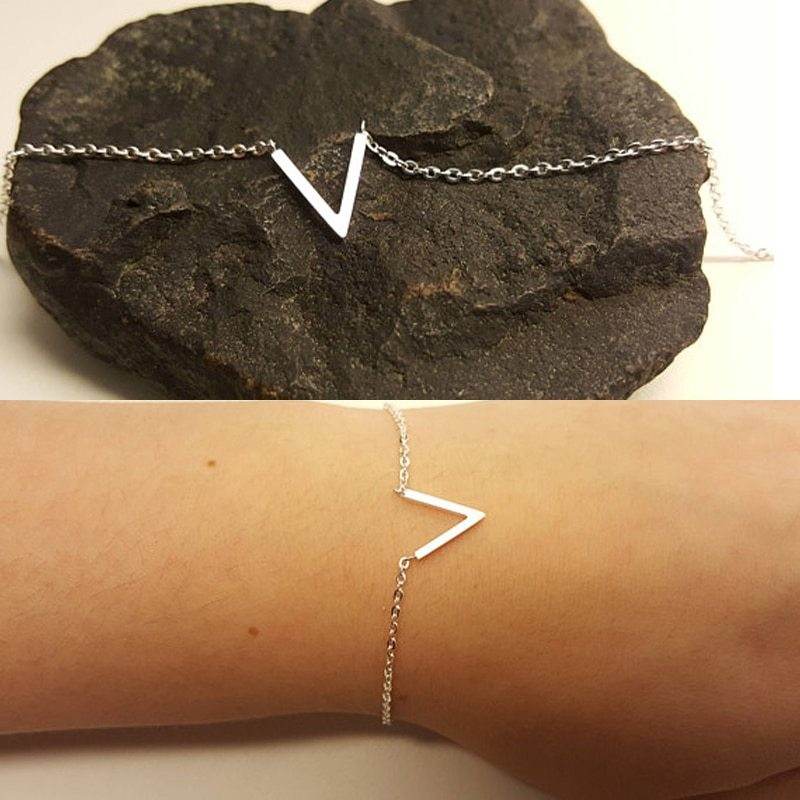 V Bracelets For Women Stainless Steel Chain - Velora