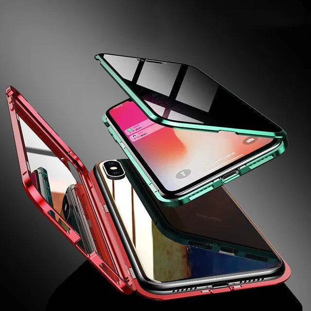 iPhone Case Anti-peep Magnetic Privacy Glass Protective Shell Magnetic - Velora