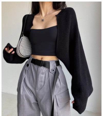 Women's Loose And Slim Knitted Cardigan Coat - Velora