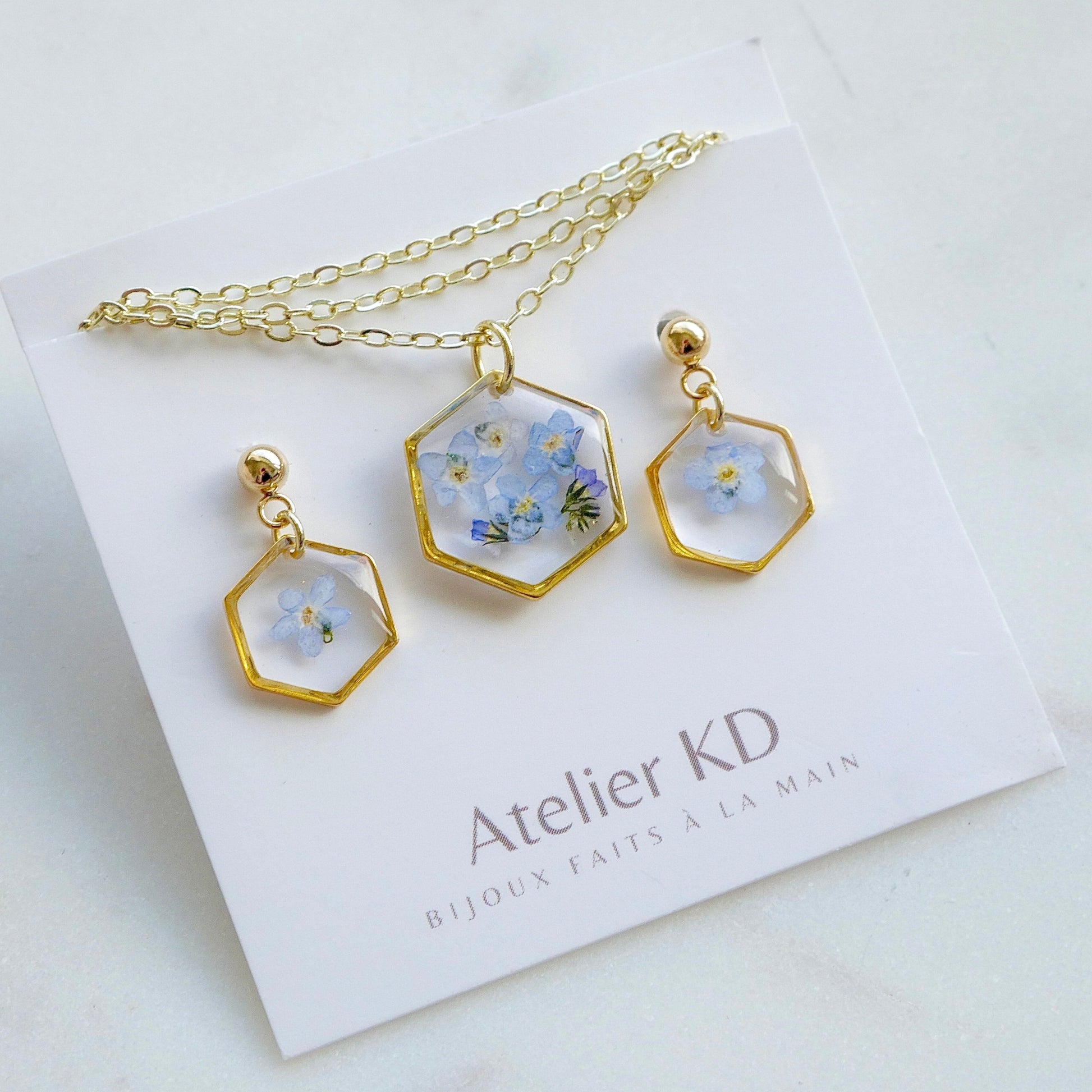 Parure myosotis - hexa - Velora