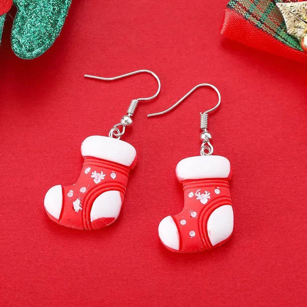 Creative Cartoon Christmas Earrings Fashion - Velora