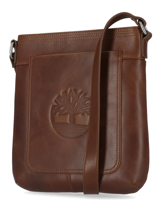 Timberland Leather Crossbody Purse Shoulder Bag Cognac