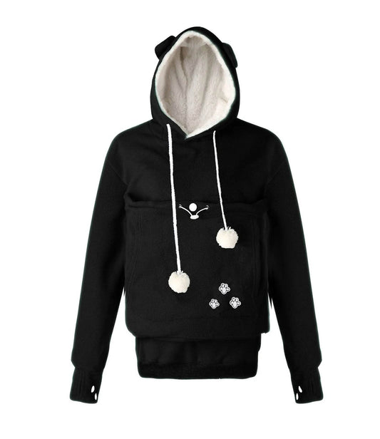 Women Embroidery Big Pocket Hoodie Pullovers Fall Winter Sweatshirt - Velora