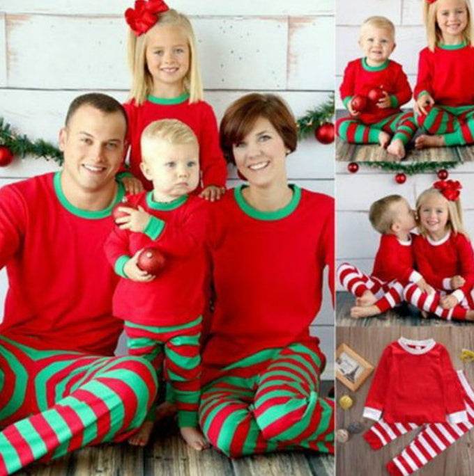 Family striped christmas pajamas - Velora