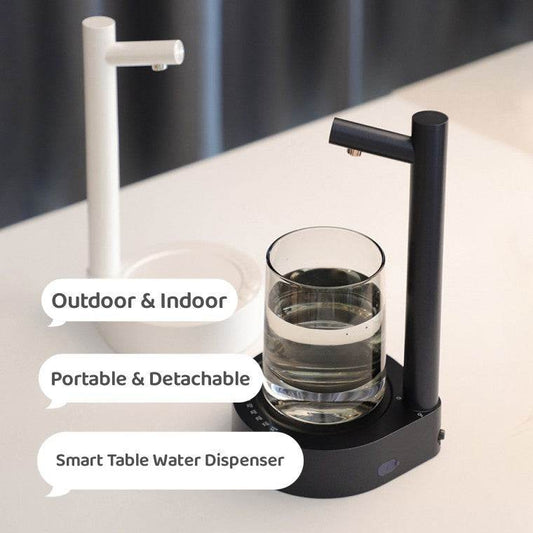Desk Dispenser Electric Water Gallon Automatic Water Bottle Dispenser Rechargeable Water Dispenser - Velora