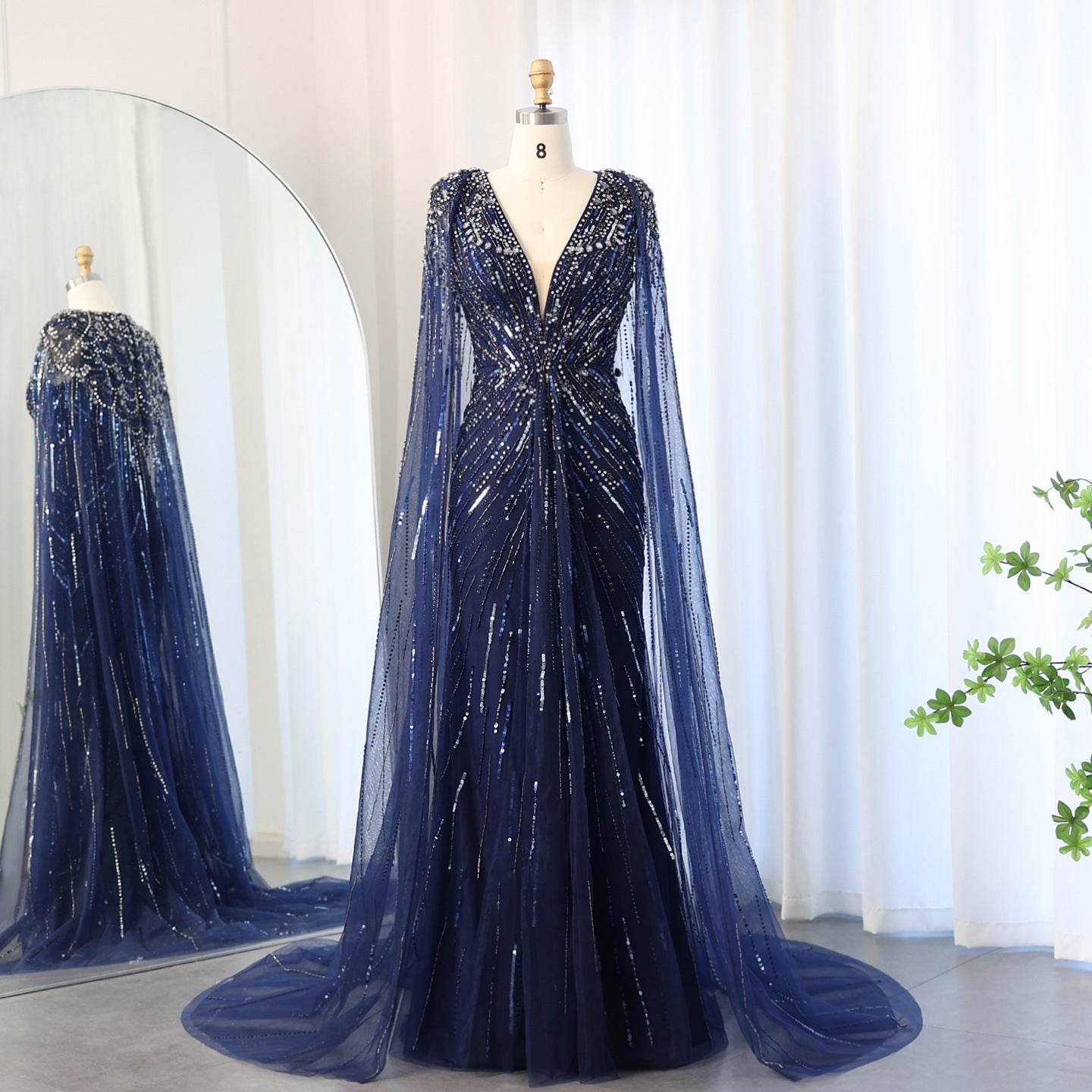 Elegant Long V-neck New Elegant Dress - Velora