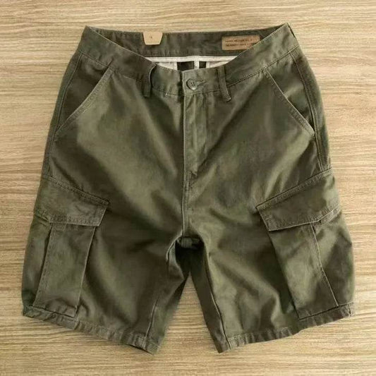 Workwear Casual Men's Loose Summer All-matching Straight Fifth Cargo short Pants - Velora