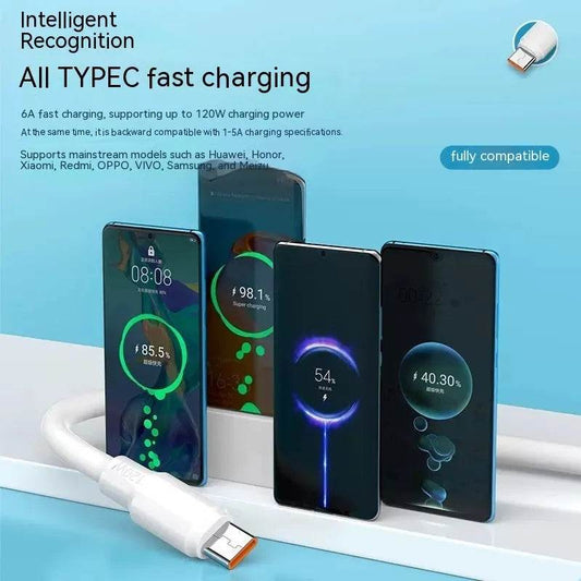 Charging Cable Fast Charging 120W Mobile Phone 6A Bold - Velora
