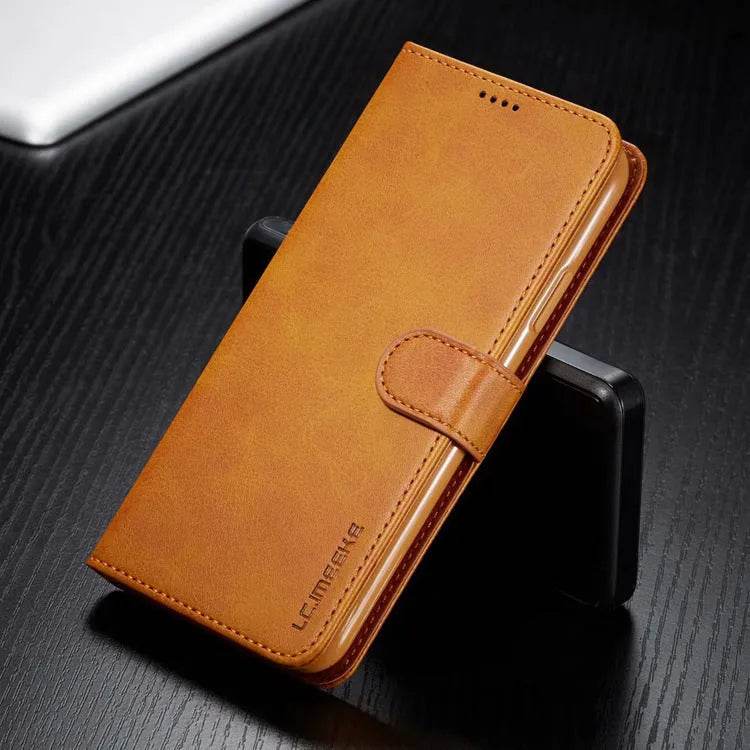 Luxury Leather iphone Case Flip Cover Card Holder Wallet Businessman Style - Velora