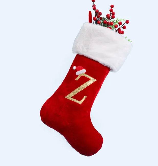 Christmas Letter Christmas Stockings Decorative Pendant - Velora