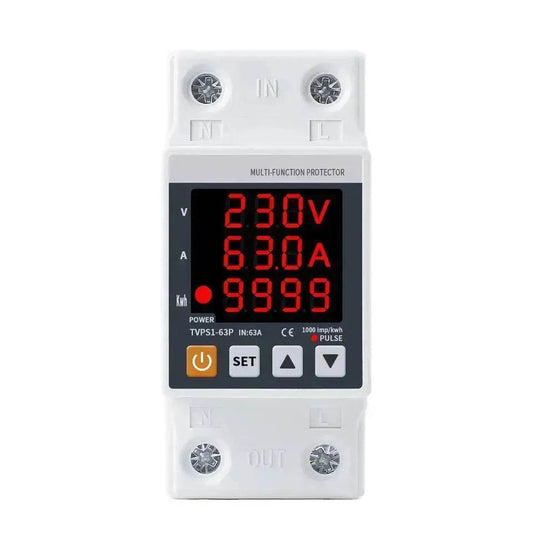 63A Rail Adjustable Voltage Regulator Power Surge Protector - Velora