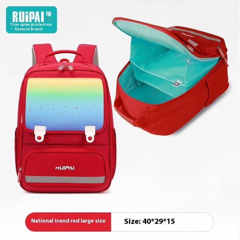 Primary School Student Schoolbag Burden Reduction Spine Protection - Velora