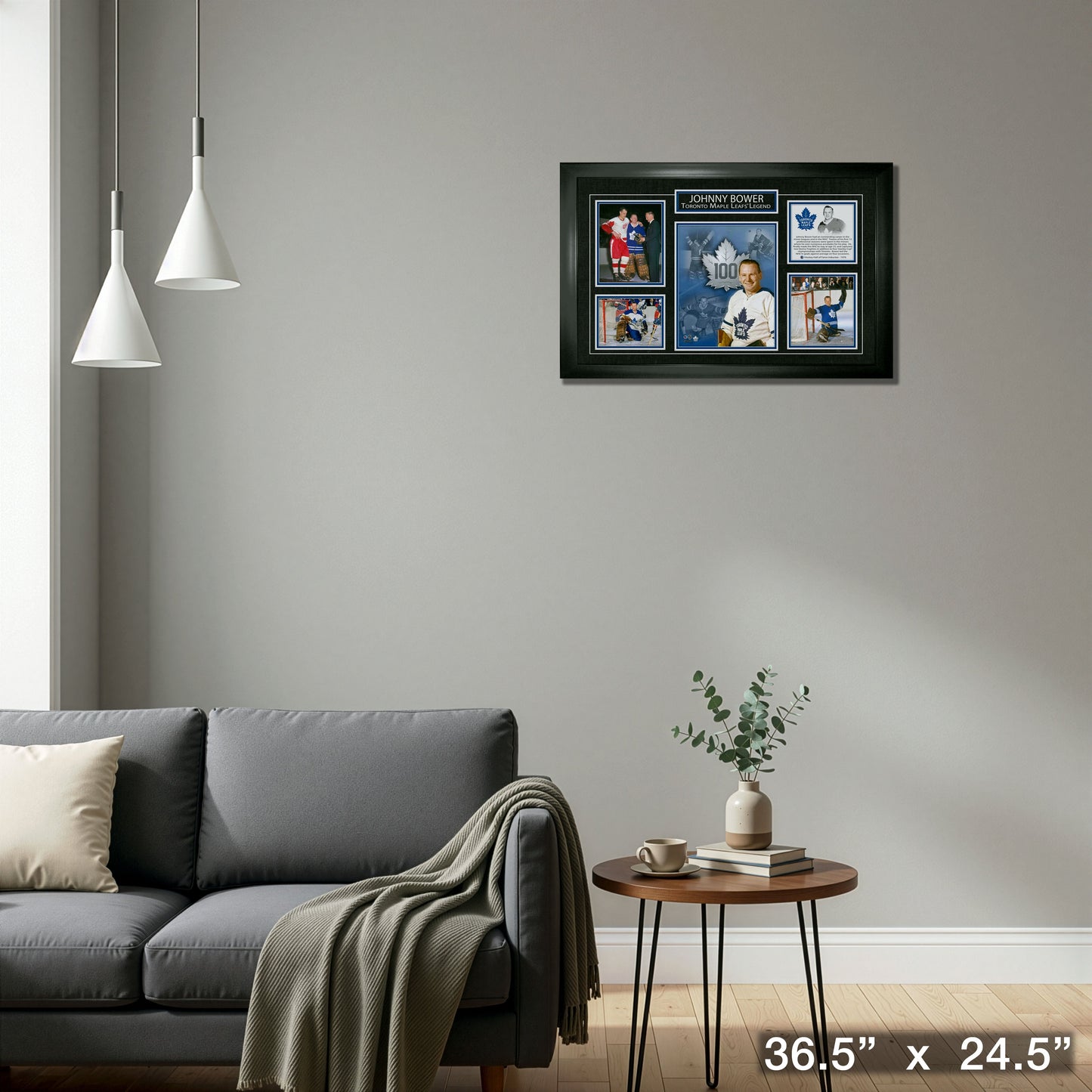 Johnny Bower Framed Career Collage