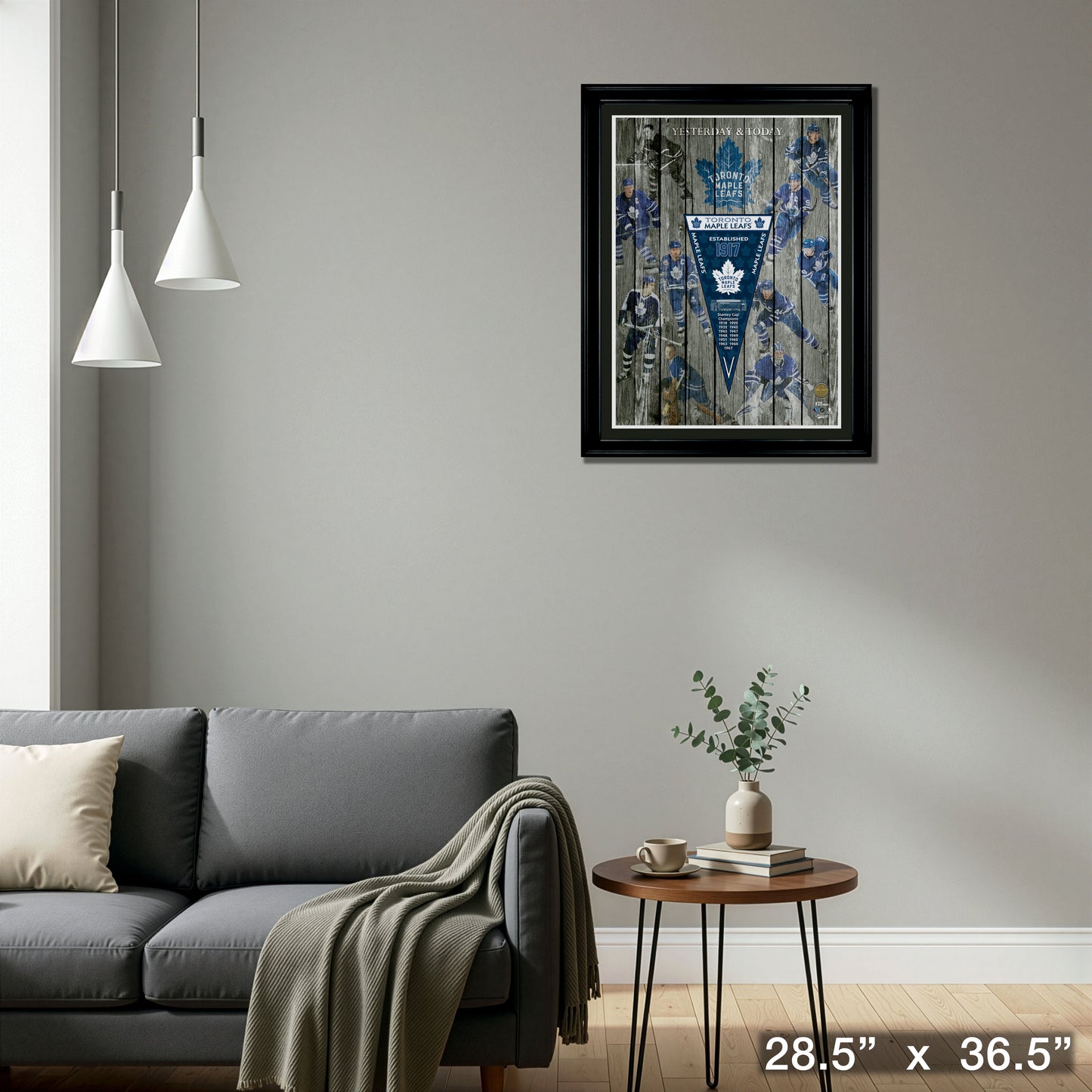 Toronto Maple Leafs Yesterday and Today Framed Collage