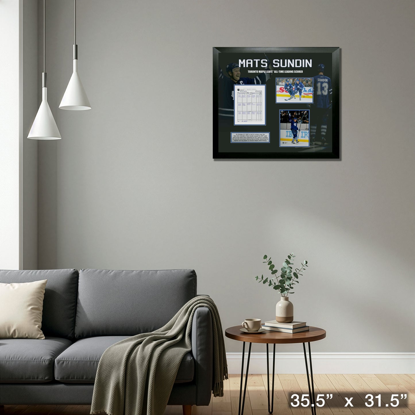 Mats Sundin Toronto Maple Leafs Framed All-Time Leading Scorer Collage