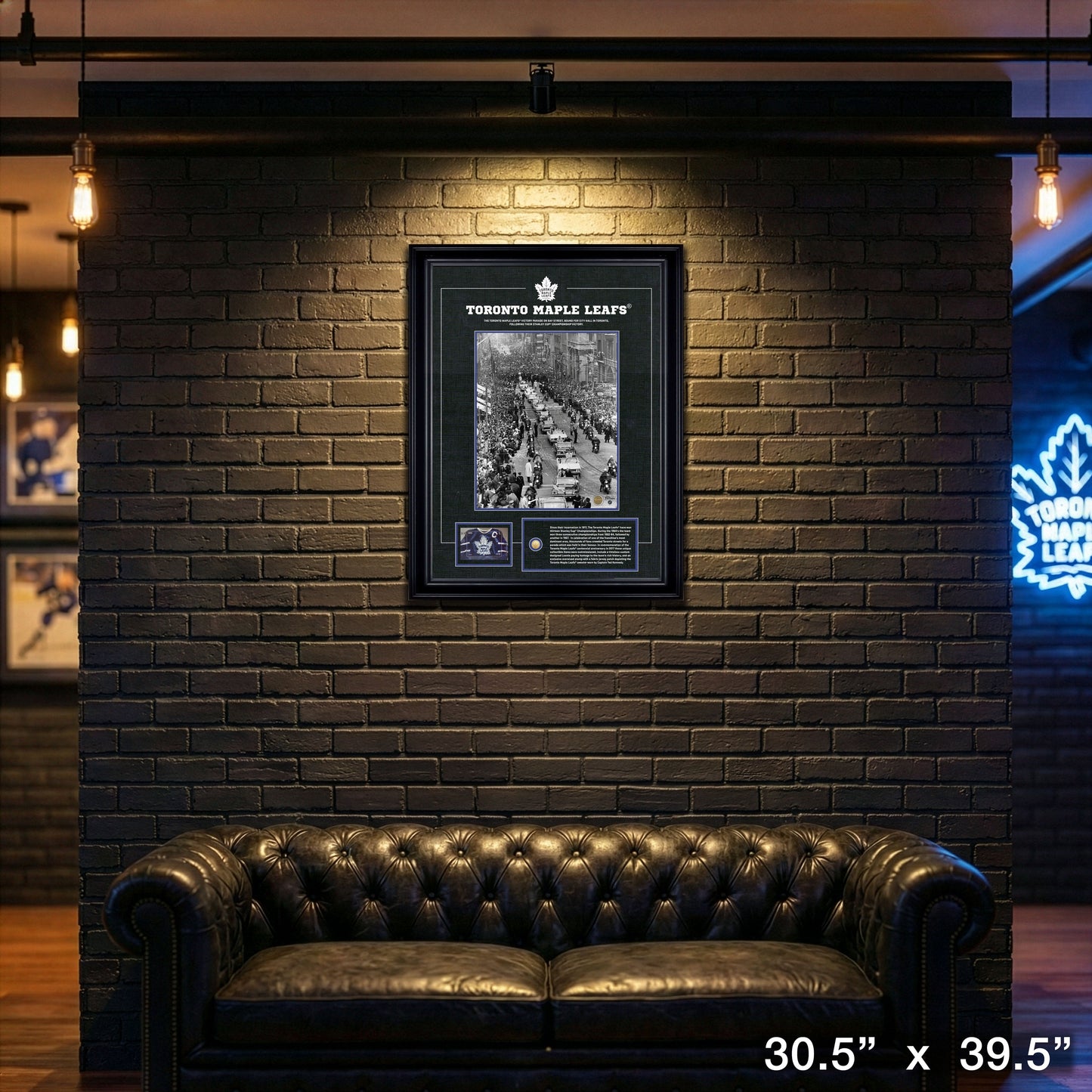 Toronto Maple Leafs Framed Stanley Cup Parade Photo