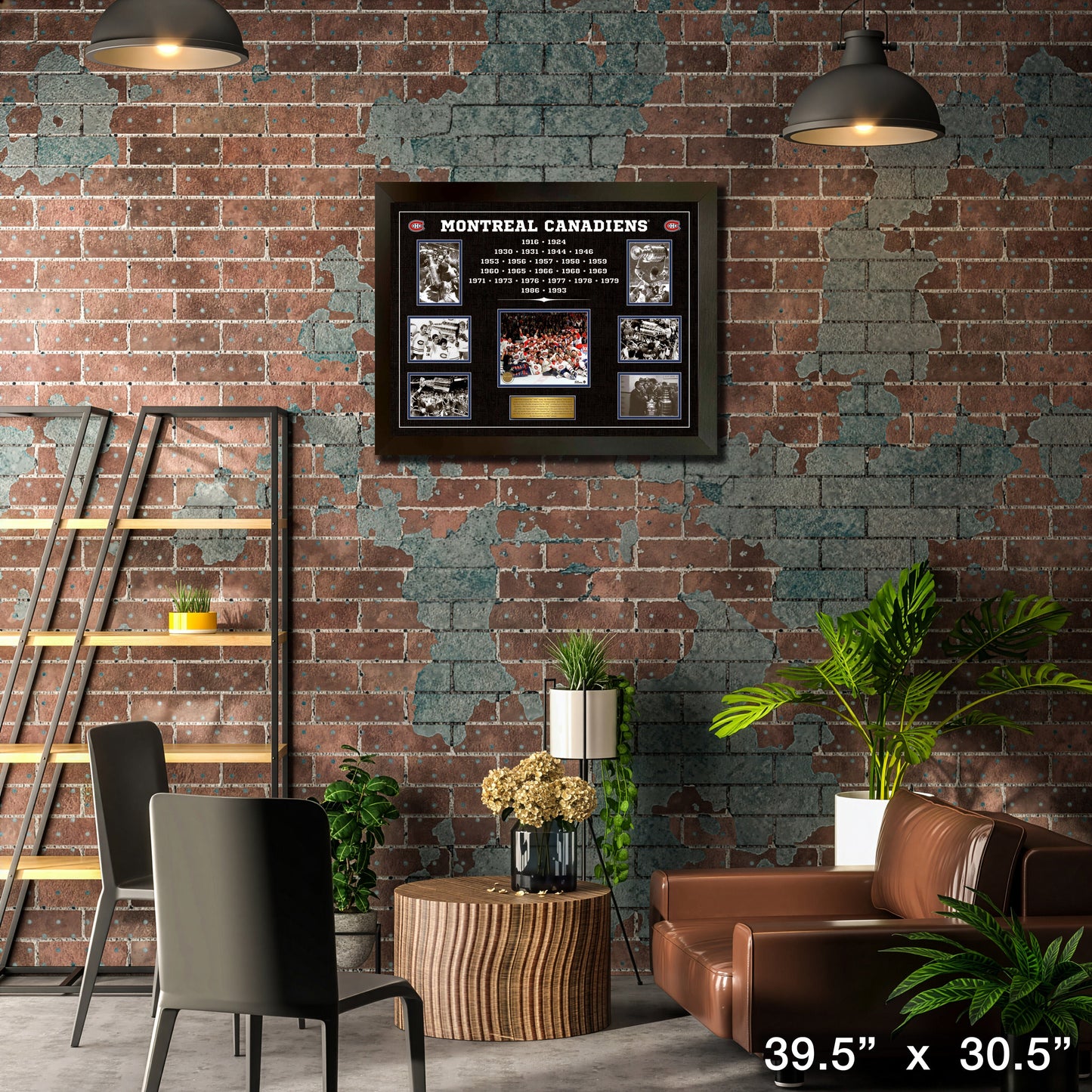 Montreal Canadiens Stanley Cup Dynasty Framed Collage