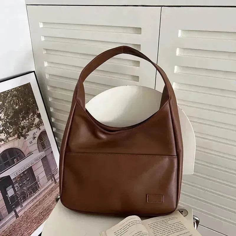 Fashion Tote Bag Large Capacity Casual Shoulder Bag Women's Commuting Handbag College Student - Velora
