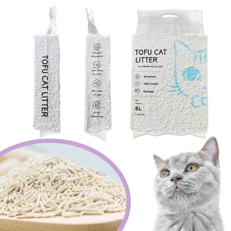 Tofu Cat Litter Mixed Original Flavor green tea - Velora