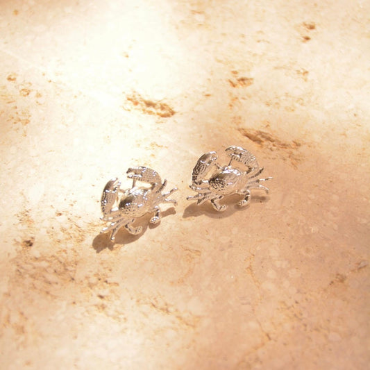 Silver Crabs Fine Earrings