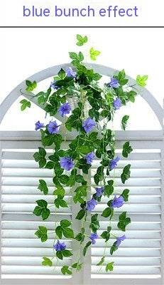 Simulation Plant Morning Glory Ratten For Wall Hanging Decoration Garlands - Velora