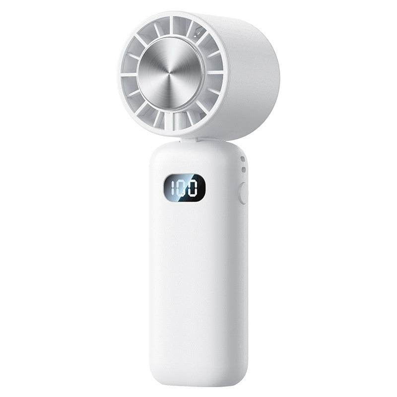 Mini Folding Digital Display Mute Refrigeration Handheld Fan - Velora