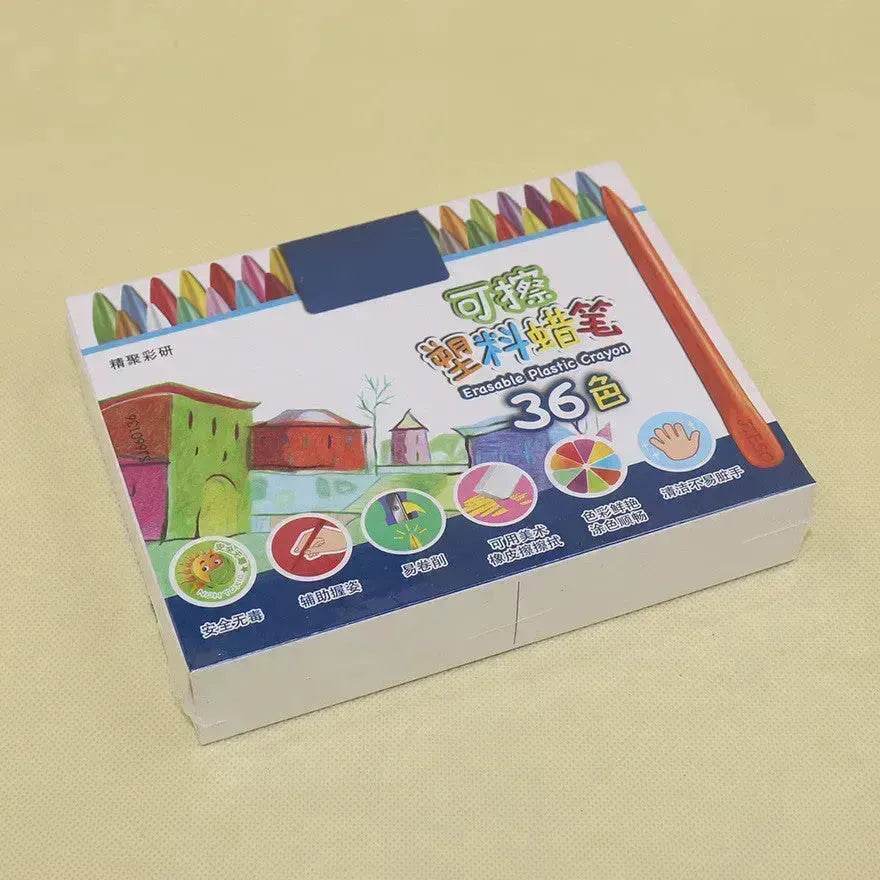 Children Coloring Painting Graffiti Erasable Plastic Crayon - Velora