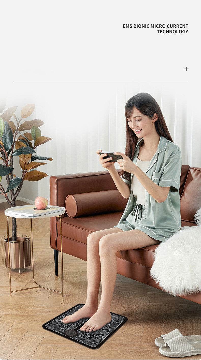 Foot Massager Factory In Stock EMS Multifunctional Foot Massage Pad Foot Massager Health Care Massage Foot Mat - Velora