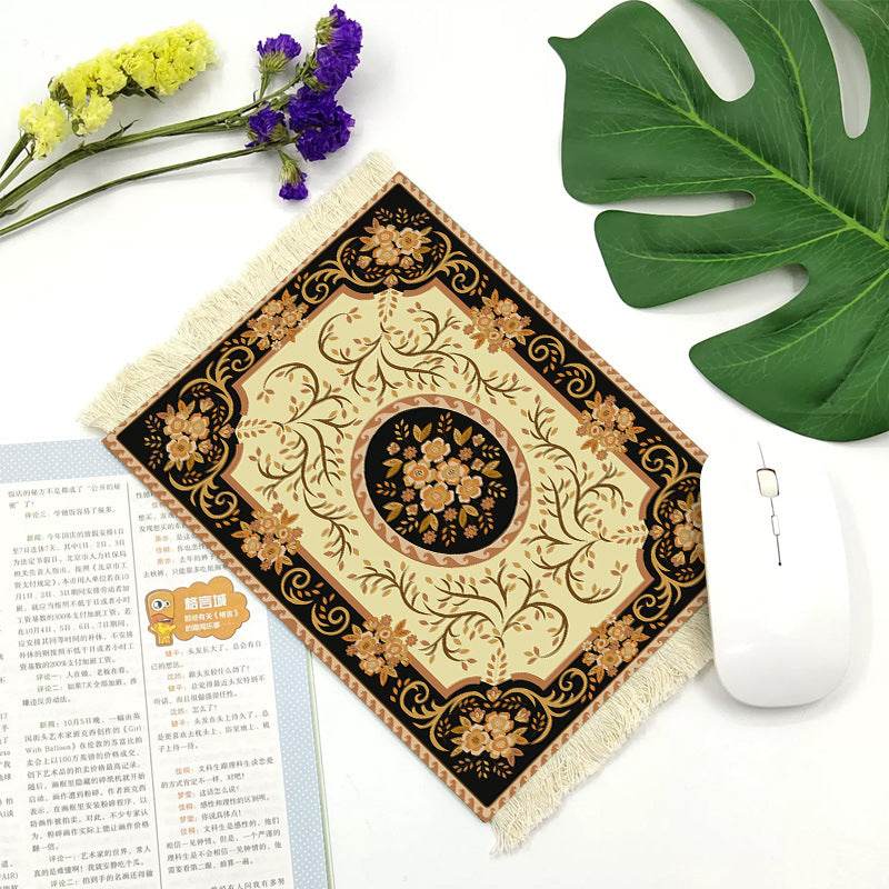 Office mouse pad, Suede fringe mouse pad Hot rubber Bohemian style - Velora
