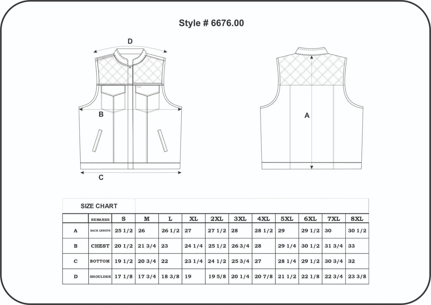 Open Road Men's Denim & Leather Club Vest Boutique of Leathers/Open Road