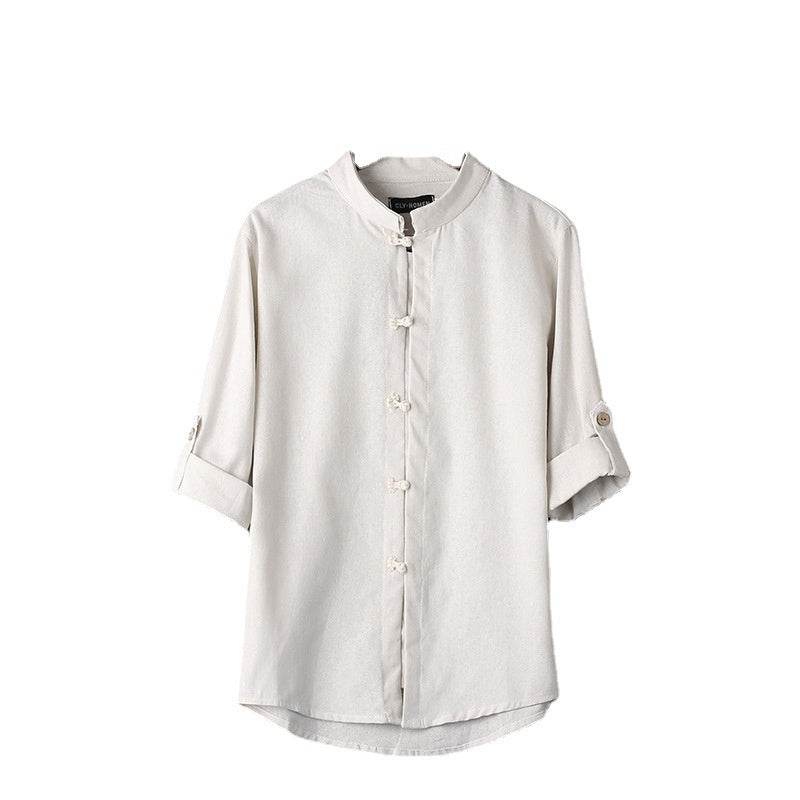 Men's Linen Vintage Plus Size Shirt - Velora