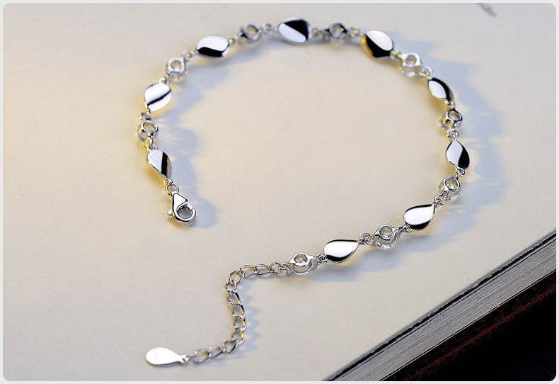 Diamond-encrusted 925 sterling silver bracelet - Velora