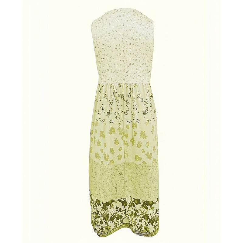 Casual Summer Boho Dress Floral Sleeveless Midi Dress - Velora