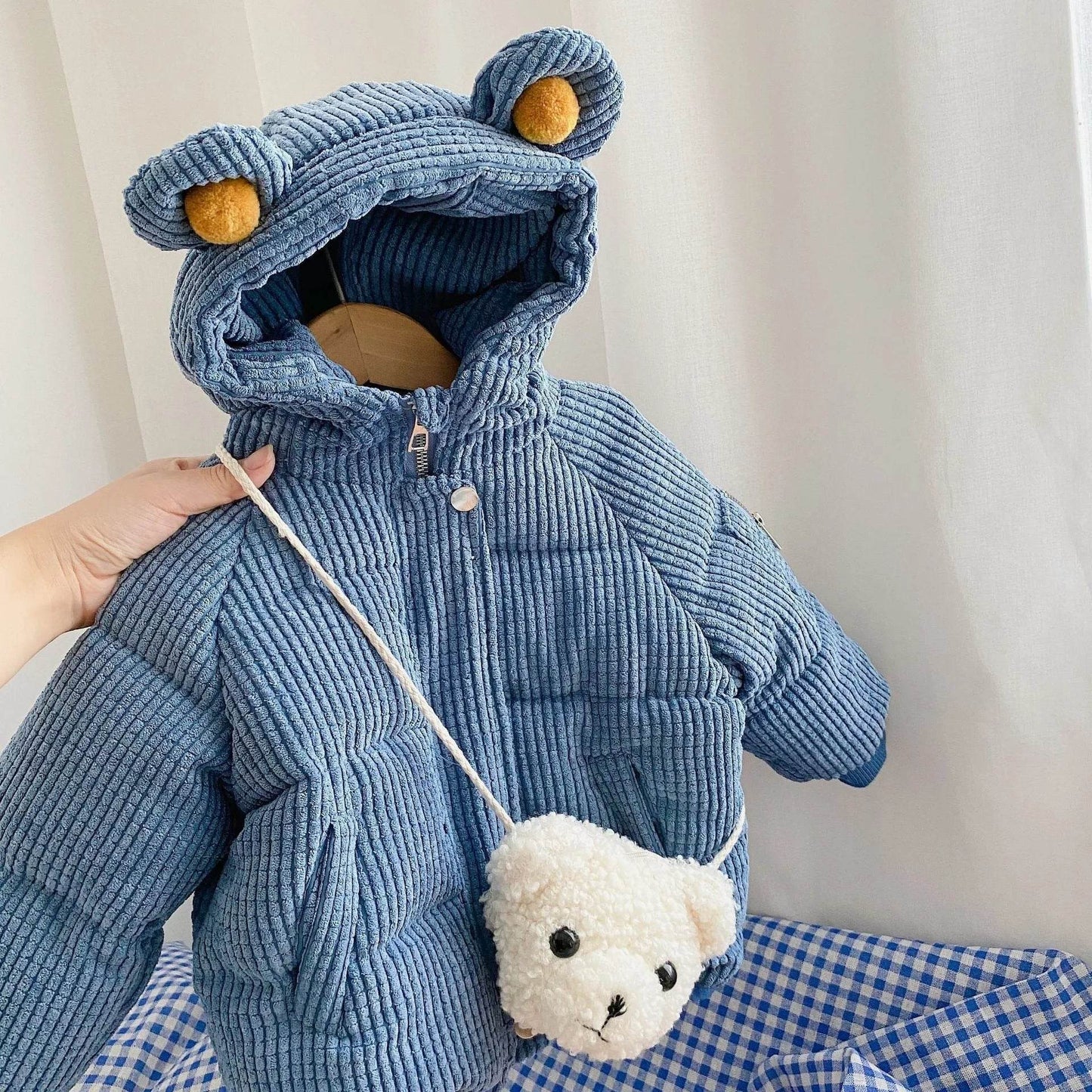 Baby Boy Girl Cute Cartoon Cotton Hoodie Winter Jacket Kid - Velora