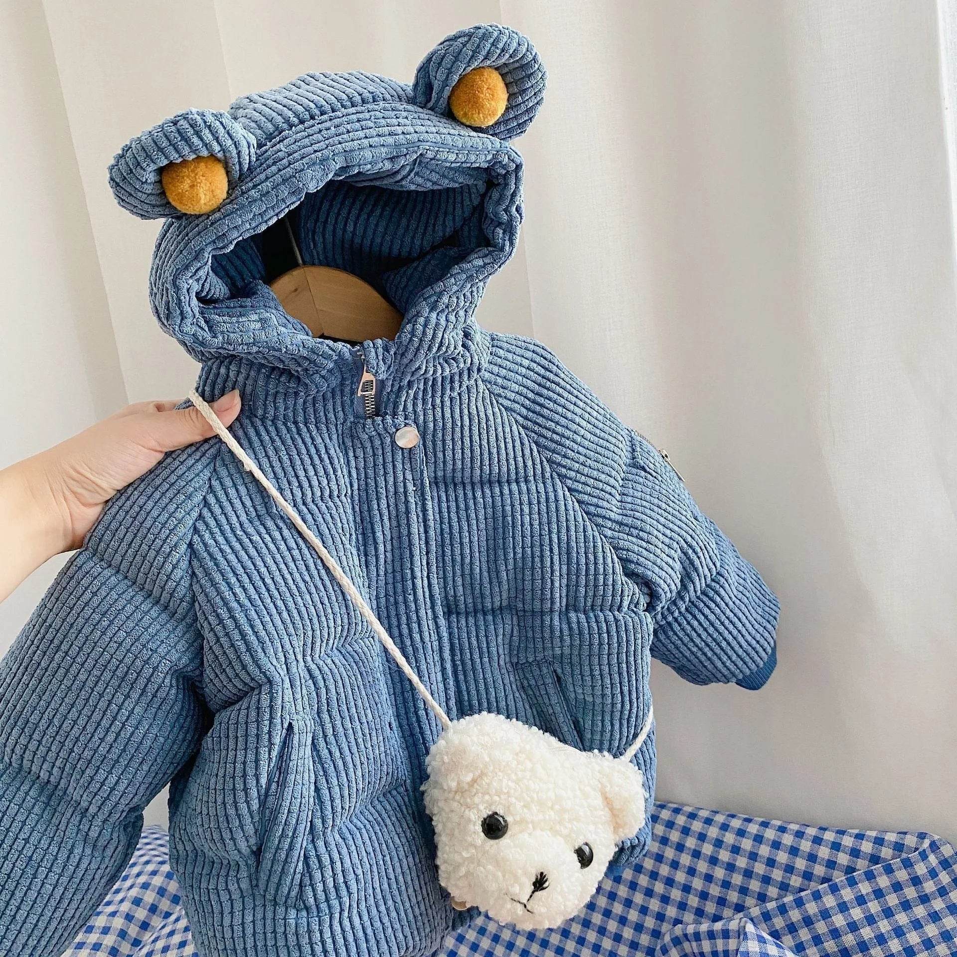 Baby Boy Girl Cute Cartoon Cotton Hoodie Winter Jacket Kid - Velora
